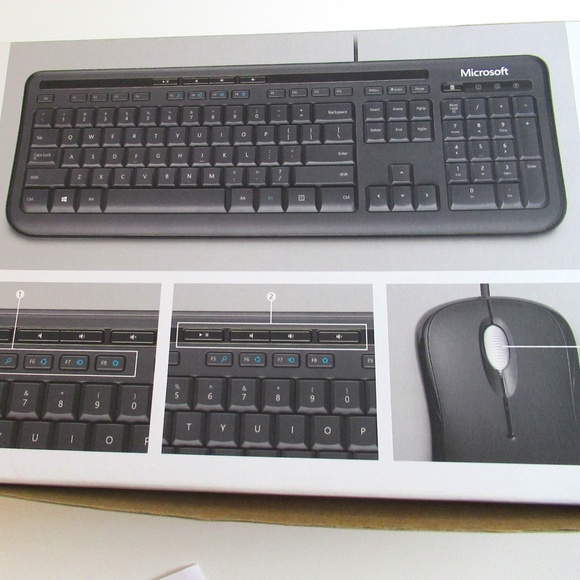 Microsoft Wired 600 Keyboard & Mouse set - Picture 1 of 9